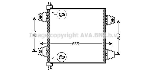 AVA QUALITY COOLING Конденсатор, кондиционер DF5034